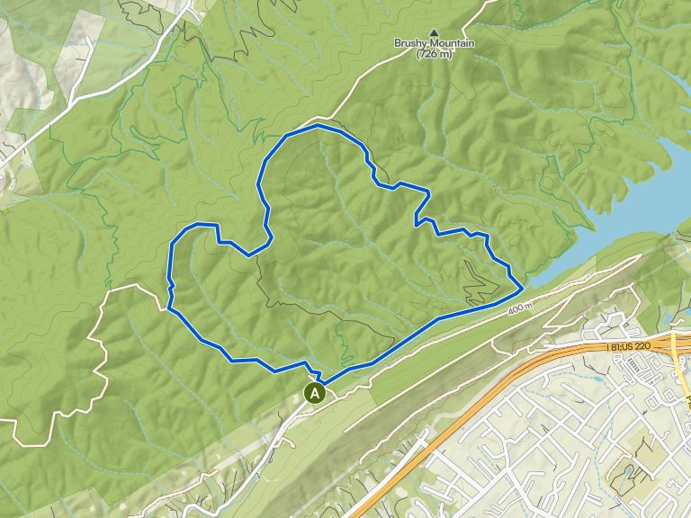 The Trough, Brushy Mountain Fire Road, and The Gauntlet Loop ...